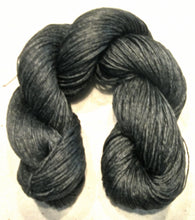Load image into Gallery viewer, Wet Spun Linen Yarn Soft &amp; Durable Charcoal Gray
