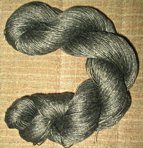 Wet Spun Linen Yarn Soft & Durable Charcoal Gray