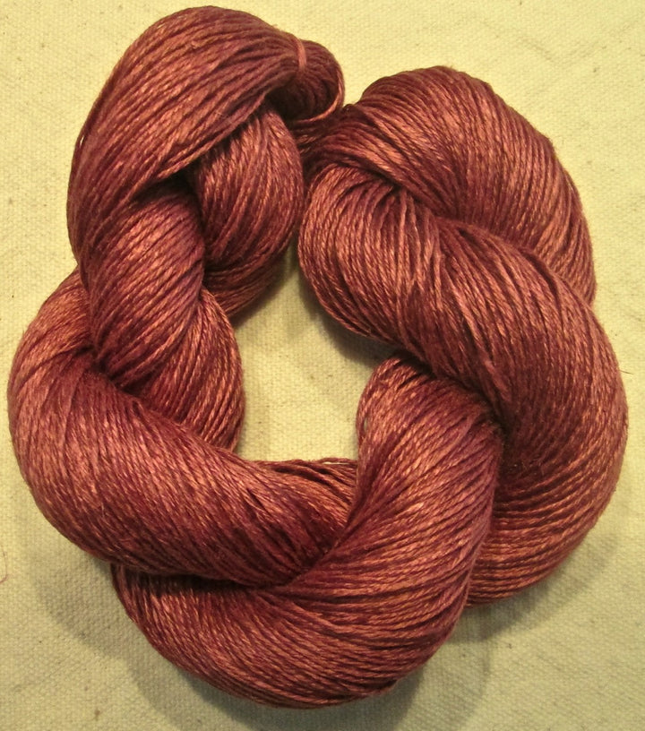 Wet Spun Linen Yarn Soft & Durable "Brick Red"