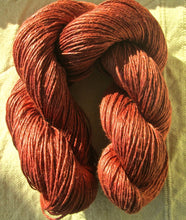 Load image into Gallery viewer, Wet Spun Linen Yarn Soft &amp; Durable &quot;Brick Red&quot; Spinning and Weaving SUPER FAST SHIPPING!
