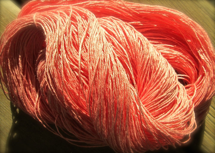 Wet Spun Linen Yarn Soft & Durable "Soft Coral"