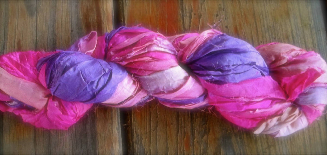 Picadilly Recycled Sari Silk Thin Ribbon Yarn