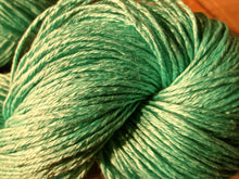 Load image into Gallery viewer, Wet Spun Linen Yarn Soft &amp; Durable &quot;Mint&quot; Spinning Weaving
