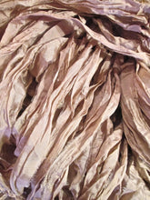 Load image into Gallery viewer, First Blush Recycled Sari Silk Thin Ribbon Yarn 5 Yards
