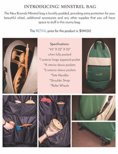 New! - Kromski Minstrel Padded Carry Bag SUPER FAST FREE Shipping!