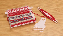 Load image into Gallery viewer, Complete Weaving Kit Single or Double Mini Loom With Shuttles, Shed Stick, Warp Helpers, Comb &amp; Weaving Needle Super Fast Shipping!
