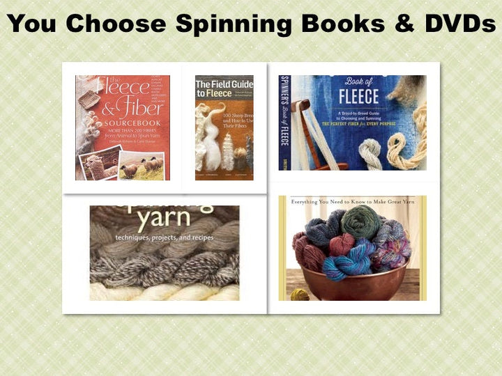 Hand Spinning Yarn Fleece Wool Books  & DVDs Super Fast Shipping!