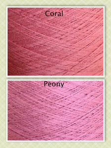 EXQUISITELY Soft Cotton Weaving Yarn Organic 20/2 (GOTS) Lace Cones Eco Friendly Gorgeous Colors & SUPER Fast Shipping!