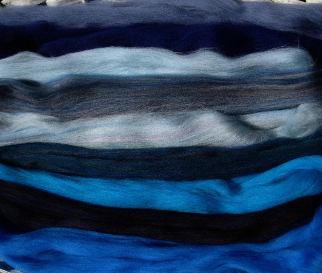 Expanded Blues 9 Shades Merino Collection SUPER FAST SHIPPING!