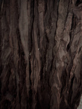Load image into Gallery viewer, Bitter Chocolate Deep Brown Tones Recycled Sari Silk Thin Ribbon Yarn
