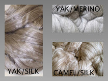 Load image into Gallery viewer, Baby Camel/Silk - Yak/Silk or Yak/Merino/Silk Ultimate LUXURY Fiber You Choose Glorious Spinning Felting or Dyeing Super Fast Shipping!
