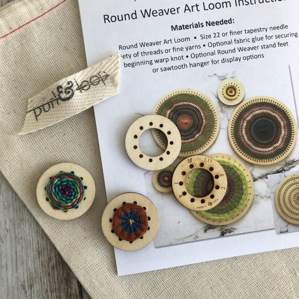 Purl & Loop Round Weaving Looms: Creative Circular Weaving