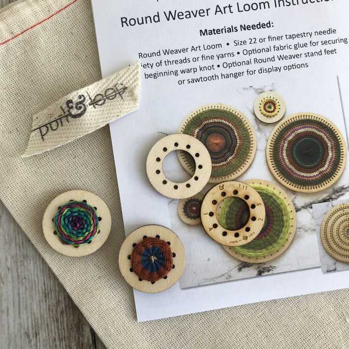 Purl & Loop Round Weaving Looms: Creative Circular Weaving