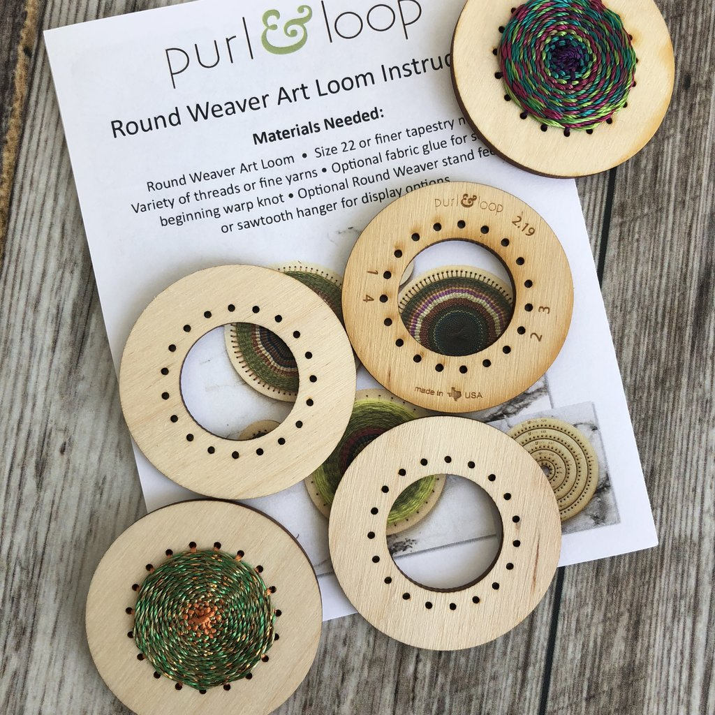 Purl & Loop Round Weaving Looms: Creative Circular Weaving