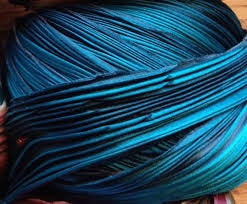 Peacock Blue Recycled Sari Silk Ribbon 5 or 10 Yards for Yarn Jewelry Weaving Spinning Super Fast Shipping!