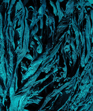 Load image into Gallery viewer, Peacock Blue Recycled Sari Silk Ribbon
