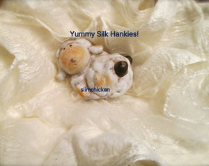 BEST PRICE Mulberry Silk Hankies You Choose 1/2 oz, 1, 2 or 4 oz SUPERFAST Shipping!