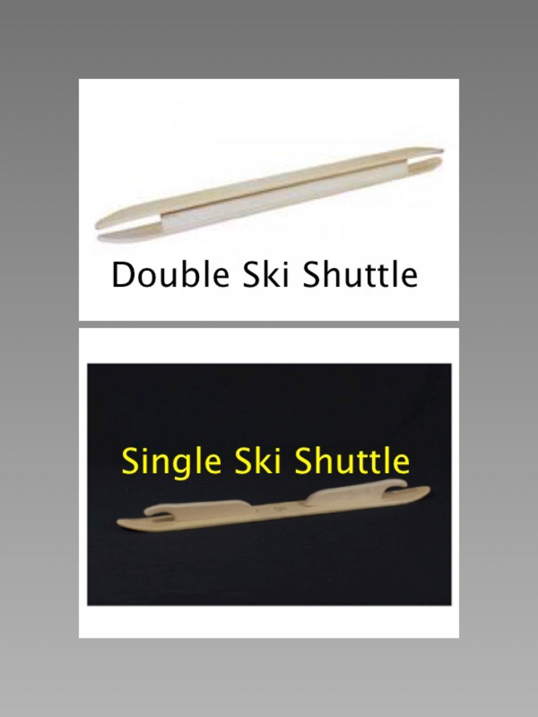 Wooden Single & Double Ski Shuttles Narrow Profile for Gliding Through Shed Glimakra Super Fast Shipping!
