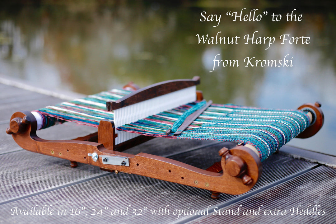 Kromski Harp Forte Walnut Finish Reeds: Weave with Distinction
