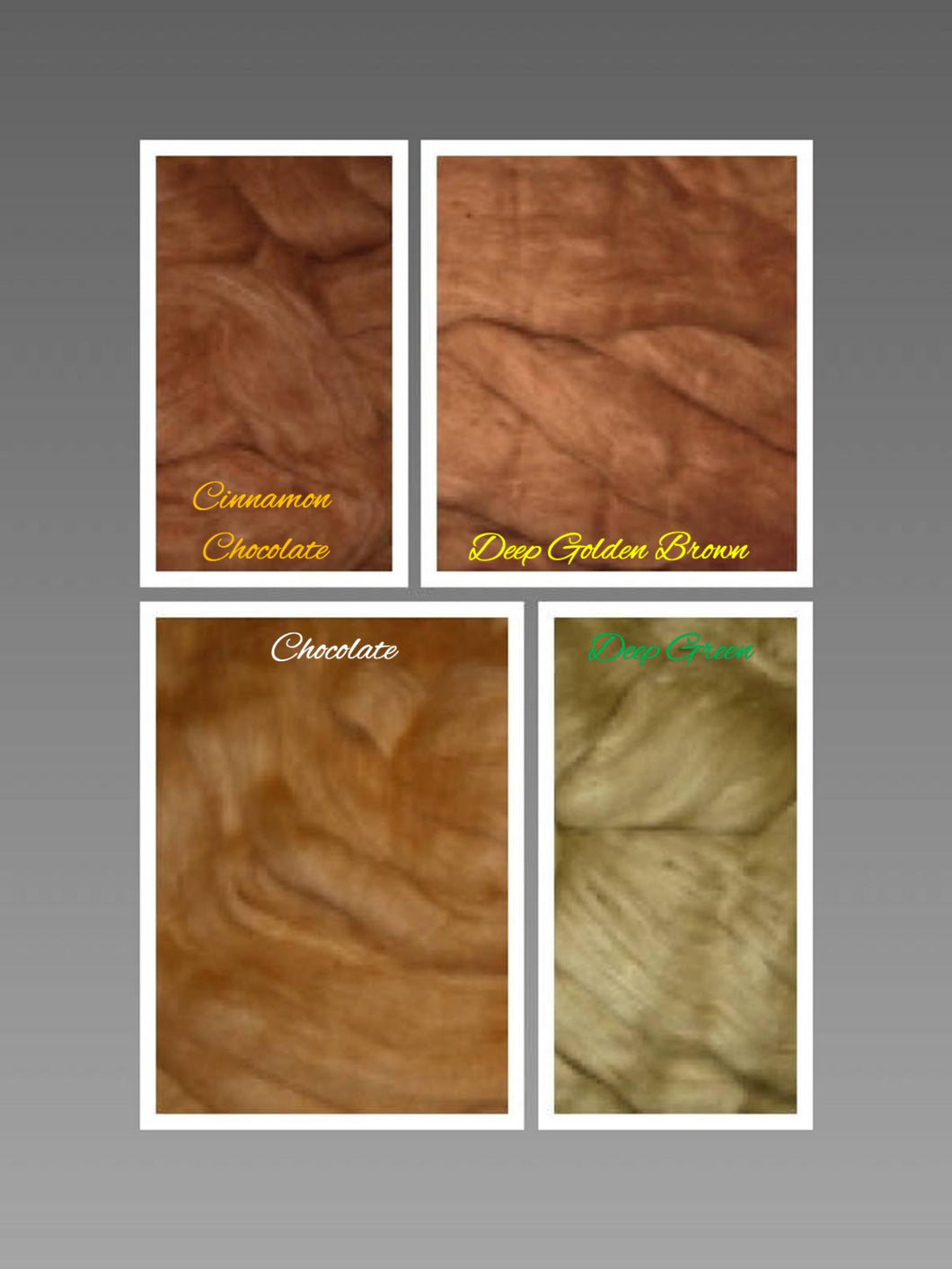 RARE & GORGEOUS Natural Colors Organic Colorgrown (Undyed) Cotton Sliver Exquisite Spinning Fiber