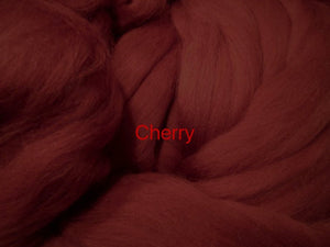 Soft Cherry Merino Ashland Bay Earthy Red Spinning & Felting SUPER FAST SHIPPING!