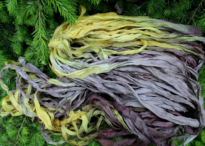 Horizon Earthy Dusky Recycled Sari Silk Ribbon