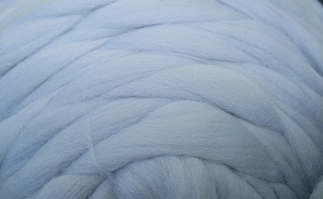 Super Fine & Organic Tulle Cloudy Sky Barely Blue 19 Micron Merino