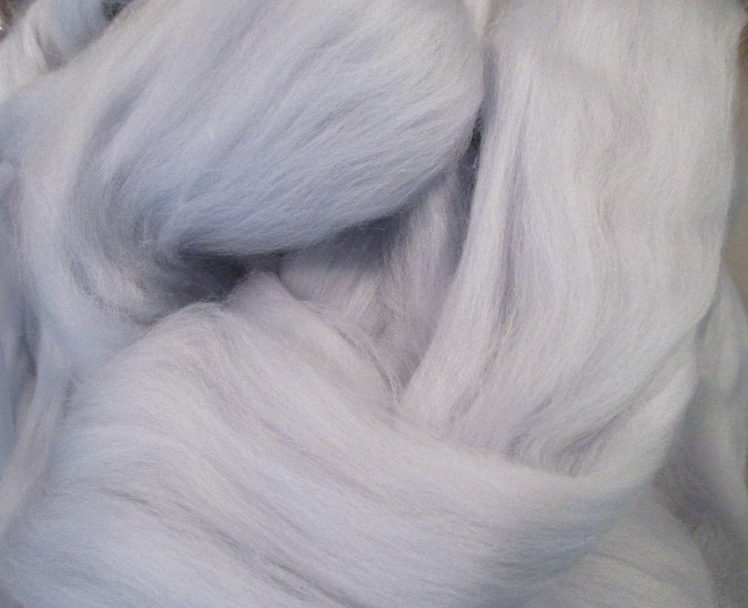 Super Fine & Organic Tulle Cloudy Sky Barely Blue 19 Micron Merino