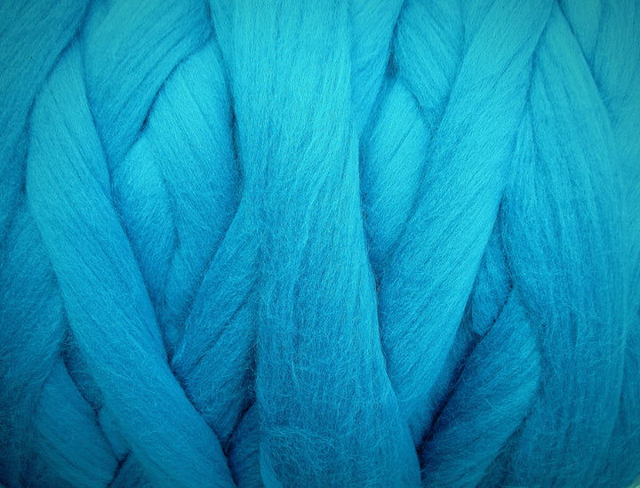 Super Fine & Organic Peacock Blue 19 Micron DHG Merino