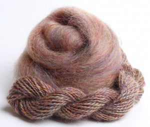 English Leicester Beautiful Rose Heather Colorway Mill Ends  1, 2, 4 or 8 Oz SUPER FAST SHIPPING!