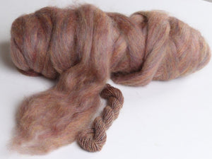 English Leicester Beautiful Rose Heather Colorway Mill Ends  1, 2, 4 or 8 Oz SUPER FAST SHIPPING!