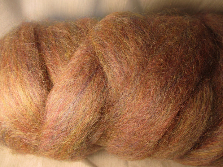 English Leicester Beautiful Rose Heather Colorway Mill Ends