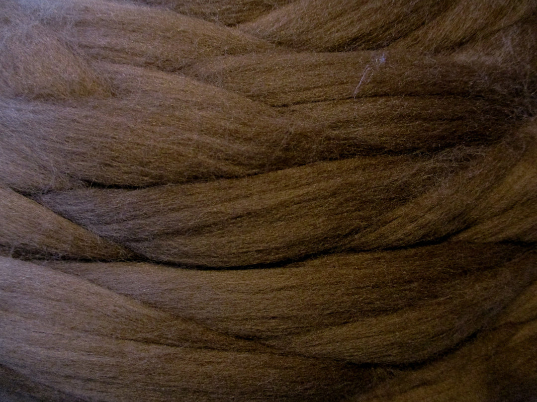 Super Soft Organic Nut Brown Fine 19 Micron Merino DHG