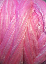 Load image into Gallery viewer, Flamingo Silk Merino Luxury Sliver Spinning Felting Ashford SUPER FAST SHIPPING!
