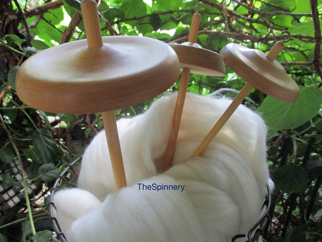 Schacht Hi-Lo Top & Bottom Whorl Drop Spindle Free 1 Oz Fiber Spinning SUPERFAST SHIPPING!