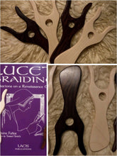 Load image into Gallery viewer, 6&quot; Hardwood Lucet Braiding Tool
