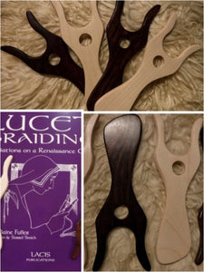 6" Hardwood Lucet Braiding Tool You Choose Maple or Rosewood SUPER FAST Shipping!