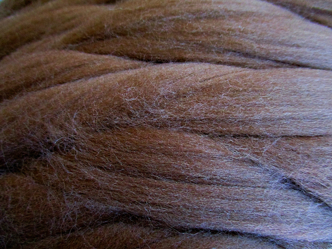 Super Soft Organic Nut Brown Fine 19 Micron Merino DHG