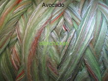 Load image into Gallery viewer, Avocado Silk Merino Blend Ashford Sliver Spinning &amp; Felting SUPER FAST Shipping!
