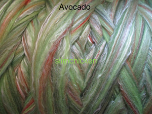 Avocado Silk Merino Blend Ashford Sliver Spinning & Felting SUPER FAST Shipping!