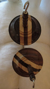 Beautiful Inlaid Wood Drop Spindle or Spindle & Bowl Set Great Learning or Teaching Spindling You Choose SUPER FAST SHIPPING!