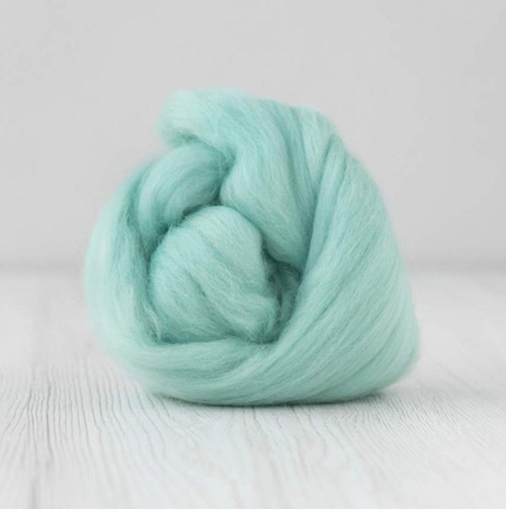 Super Fine & Organic Aqua Blue-Green Color 19 Micron DHG Merino