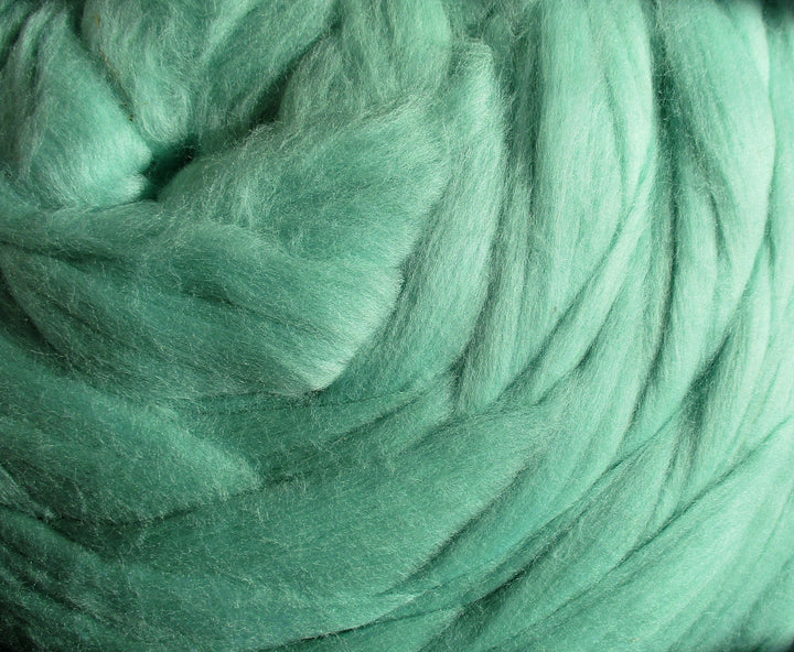 Super Fine & Organic Aqua Blue-Green Color 19 Micron DHG Merino