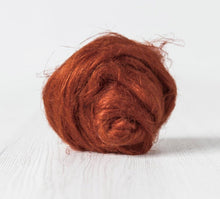 Load image into Gallery viewer, Rust Organic Flax (Linen) Spinning Tops Deep Burnt Orange DHG SUPERFAST SHIPPING!
