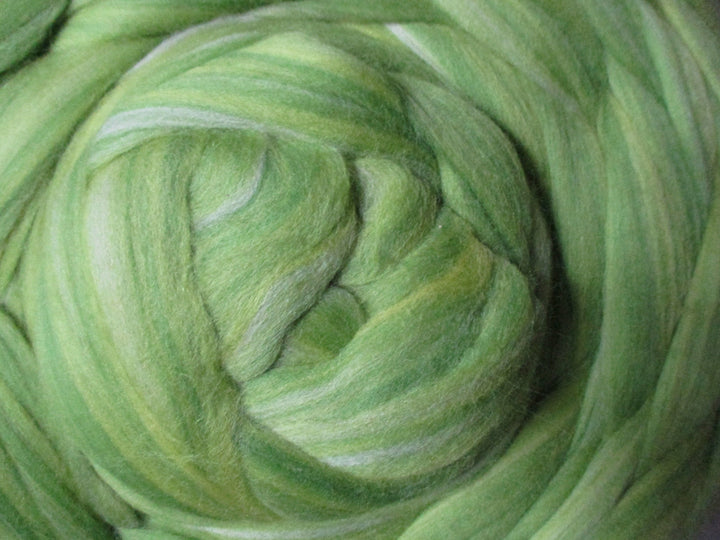 Super Fine & Organic Light Greens Multi 19 micron Merino DHG Merino