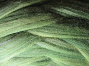 Super Fine & Organic Light Greens Multi Merino Silk Blend DHG Merino