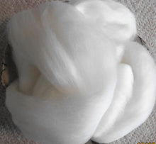 Load image into Gallery viewer, Soft Natural White Cheviot Easy to Spin Spinning Felting Hand Painting Dyeing Ecru
