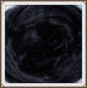 Pitch Black Mulberry Silk Sliver Organic & Luxurious 1, 2, or 4 Ounces DHG SUPERFAST SHIPPING!