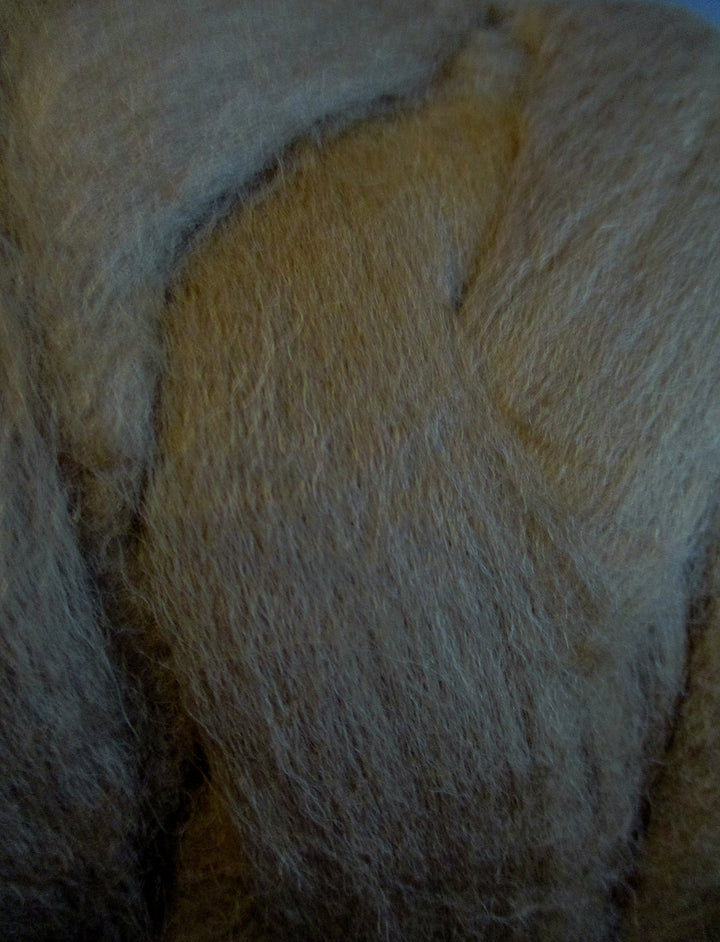 Natural Patagonian Wool "Caramel" Sliver