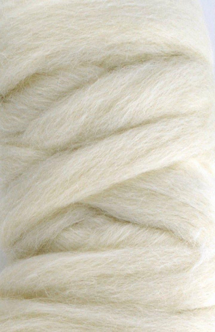 Norwegian Wool "Cream" Undyed Sliver